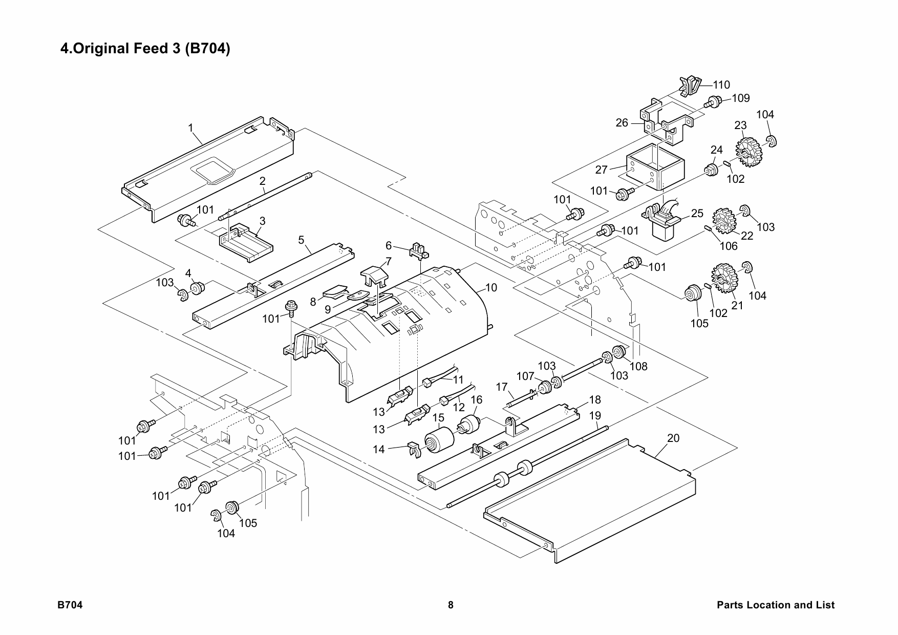 RICOH Options B704 COVER-INTERPOSER-TRAY Parts Catalog PDF download-5 RICOH Options B704 COVER-INTERPOSER-TRAY Parts Catalog PDF download-5